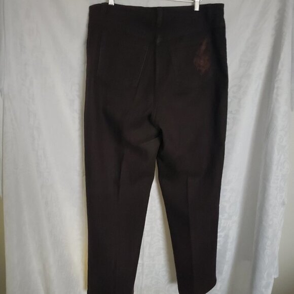 PENNINGTONS Brown straight leg denim brown jeans pants size 14 Coupe Chicago Fit - Picture 3 of 8